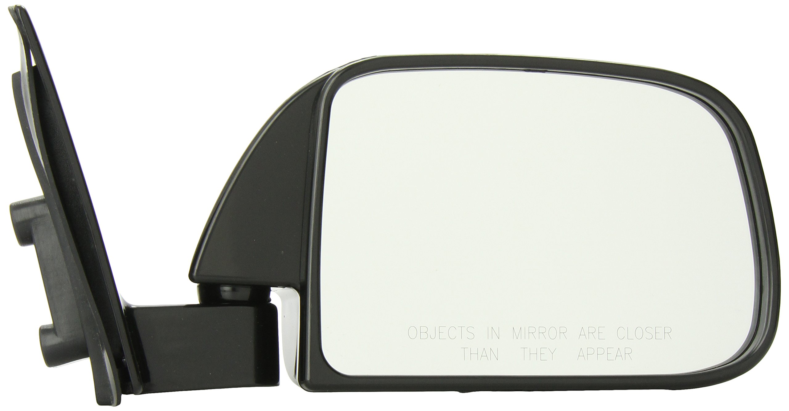 Fit System Passenger Side Mirror for Toyota Pick-Up Window Mount, w/o Vent, Black, Foldaway, Manual
